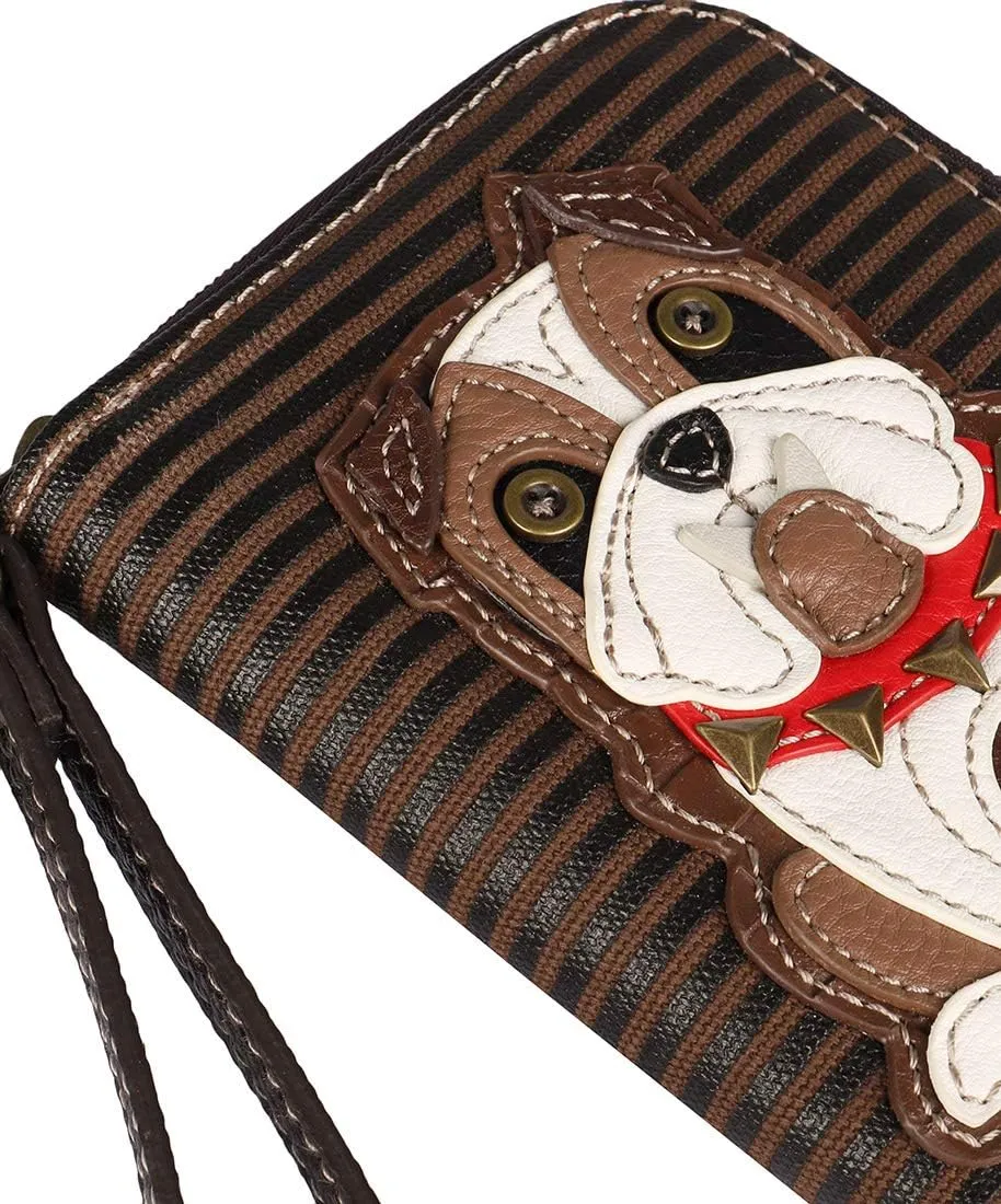 CHALA Zip Around Wallet, Wristlet, 8 Credit Card Slots, Sturdy Pu Leather