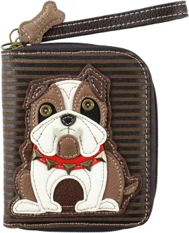 CHALA Zip Around Wallet, Wristlet, 8 Credit Card Slots, Sturdy Pu Leather