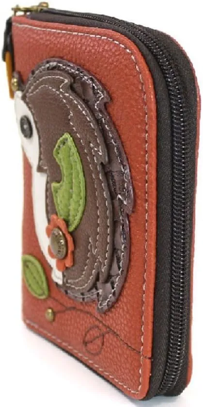CHALA Zip Around Wallet, Wristlet, 8 Credit Card Slots, Sturdy Pu Leather