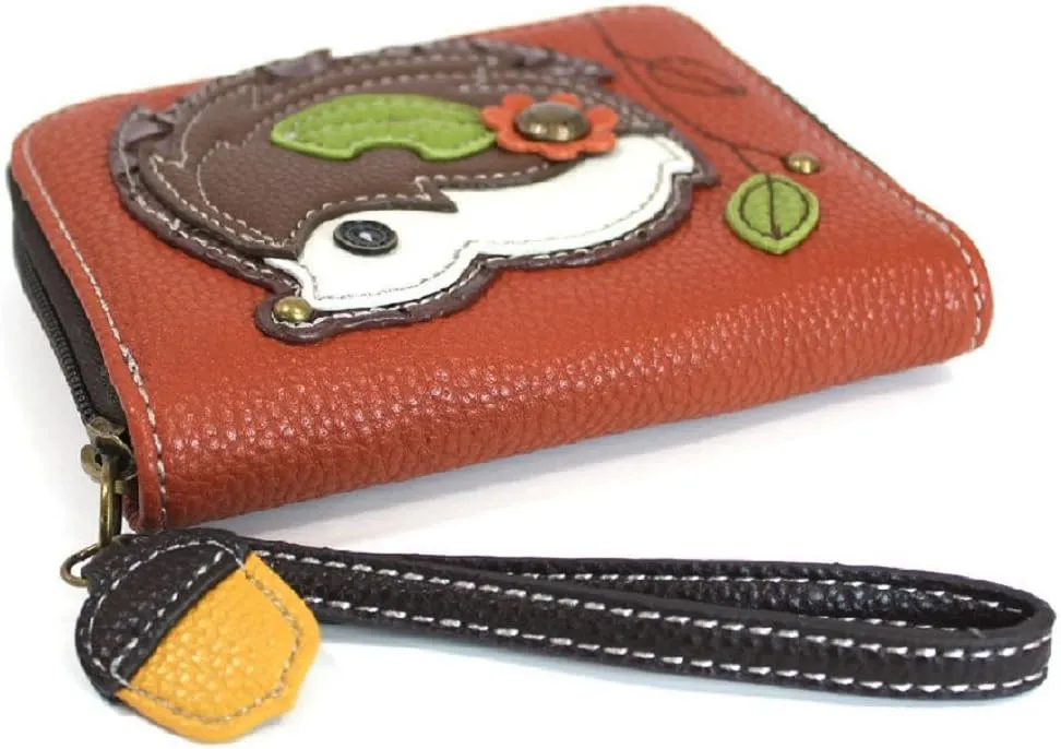 CHALA Zip Around Wallet, Wristlet, 8 Credit Card Slots, Sturdy Pu Leather