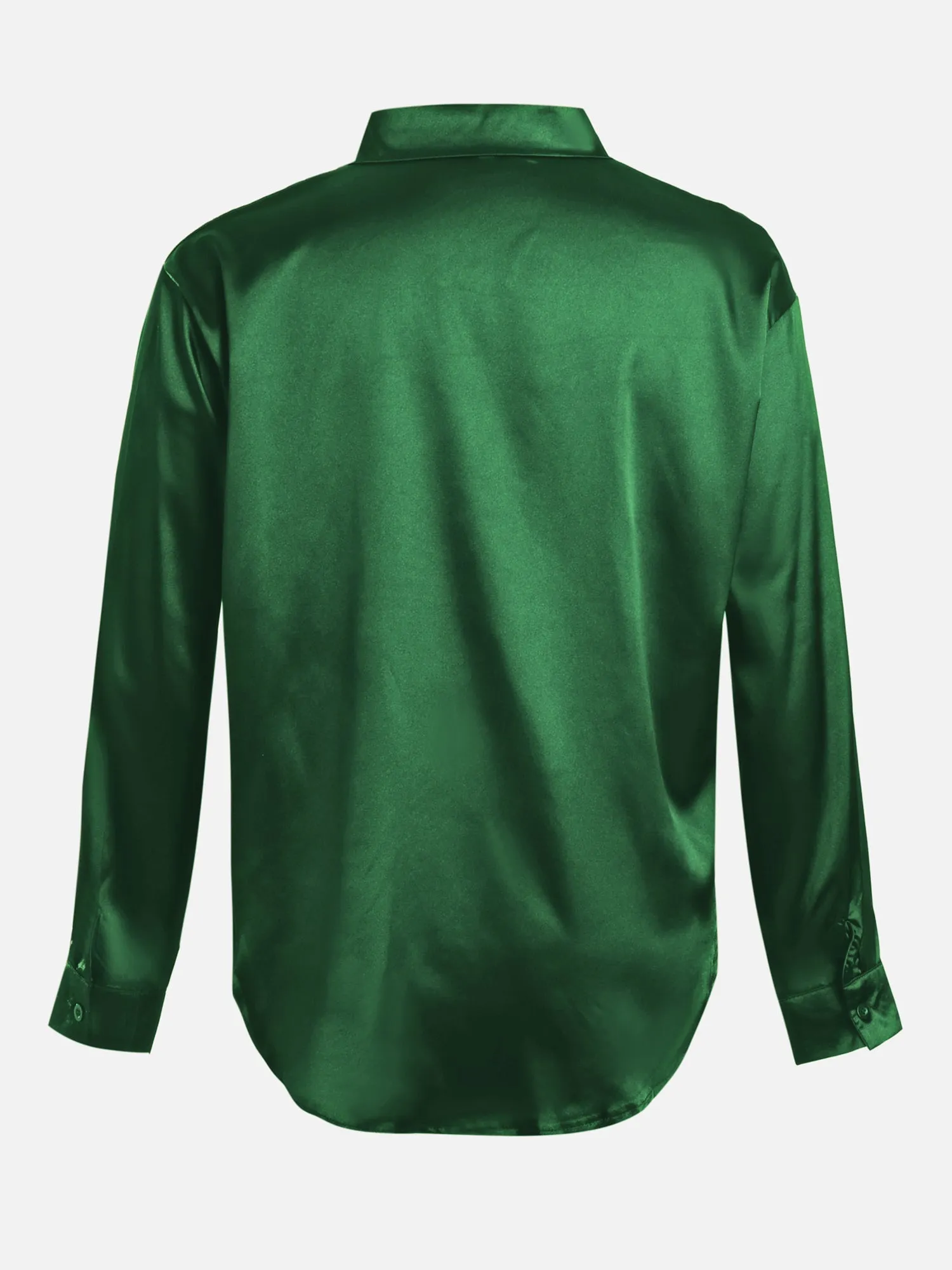 Classic Long Sleeve Satin Polo