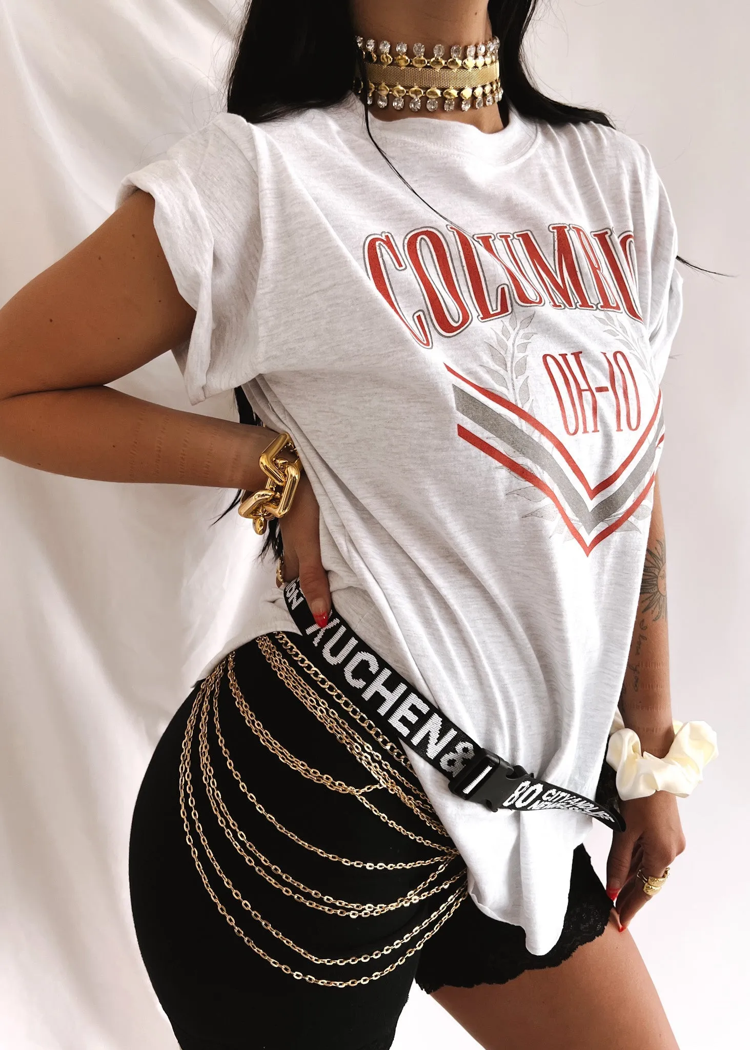 COLUMBUS OH-IO 90's SIDE SLIT TEE