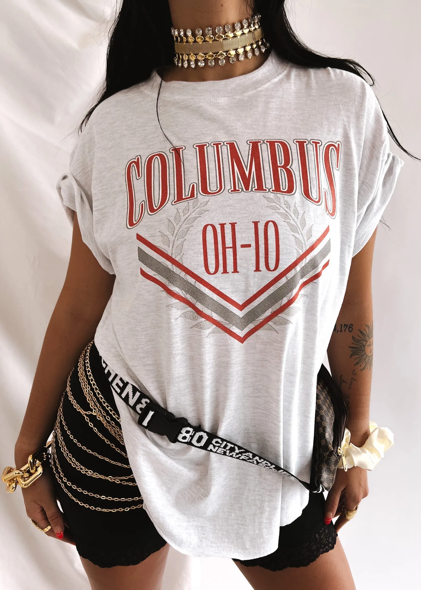 COLUMBUS OH-IO 90's SIDE SLIT TEE