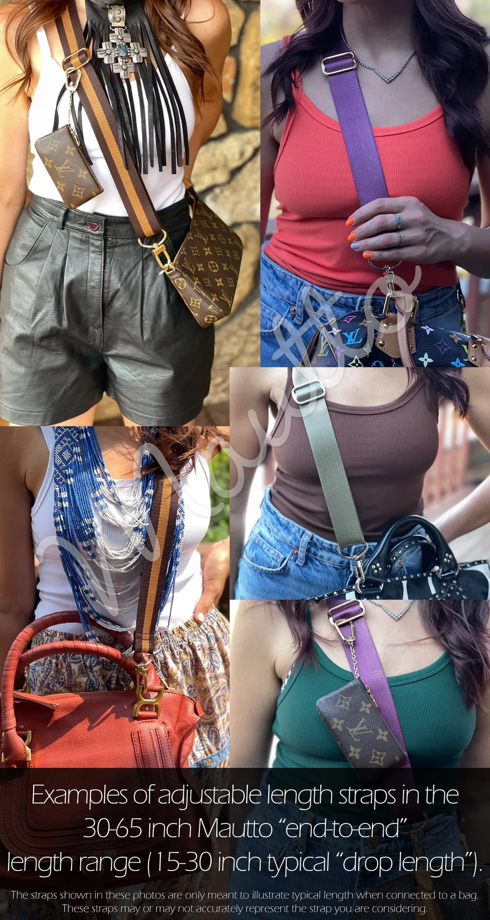 Custom Fabric Strap for Clear Bag or Purse, Music Festival/Concert Strap, Sports Team Game Day Strap for Clear Stadium Bag