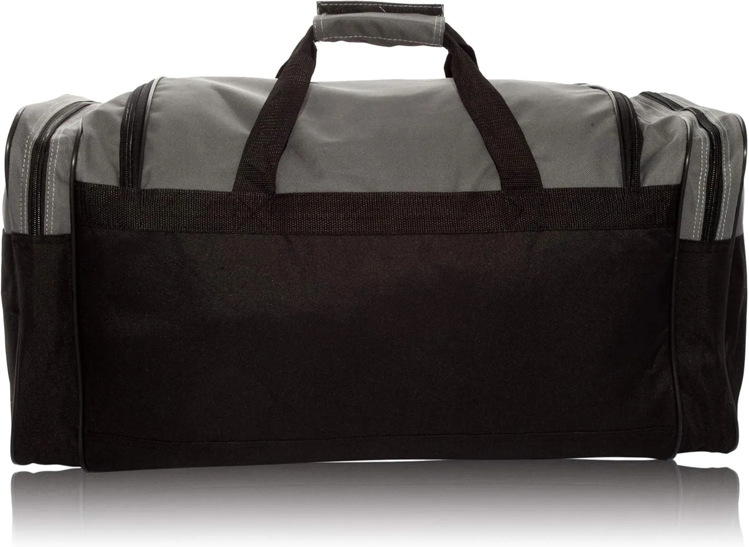 DALIX 25" Extra Large Vacation Travel Duffle Bag in Gray and Black