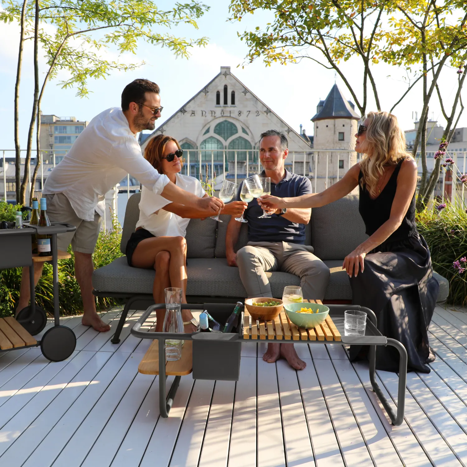 Davenport Charcoal Coffee Table