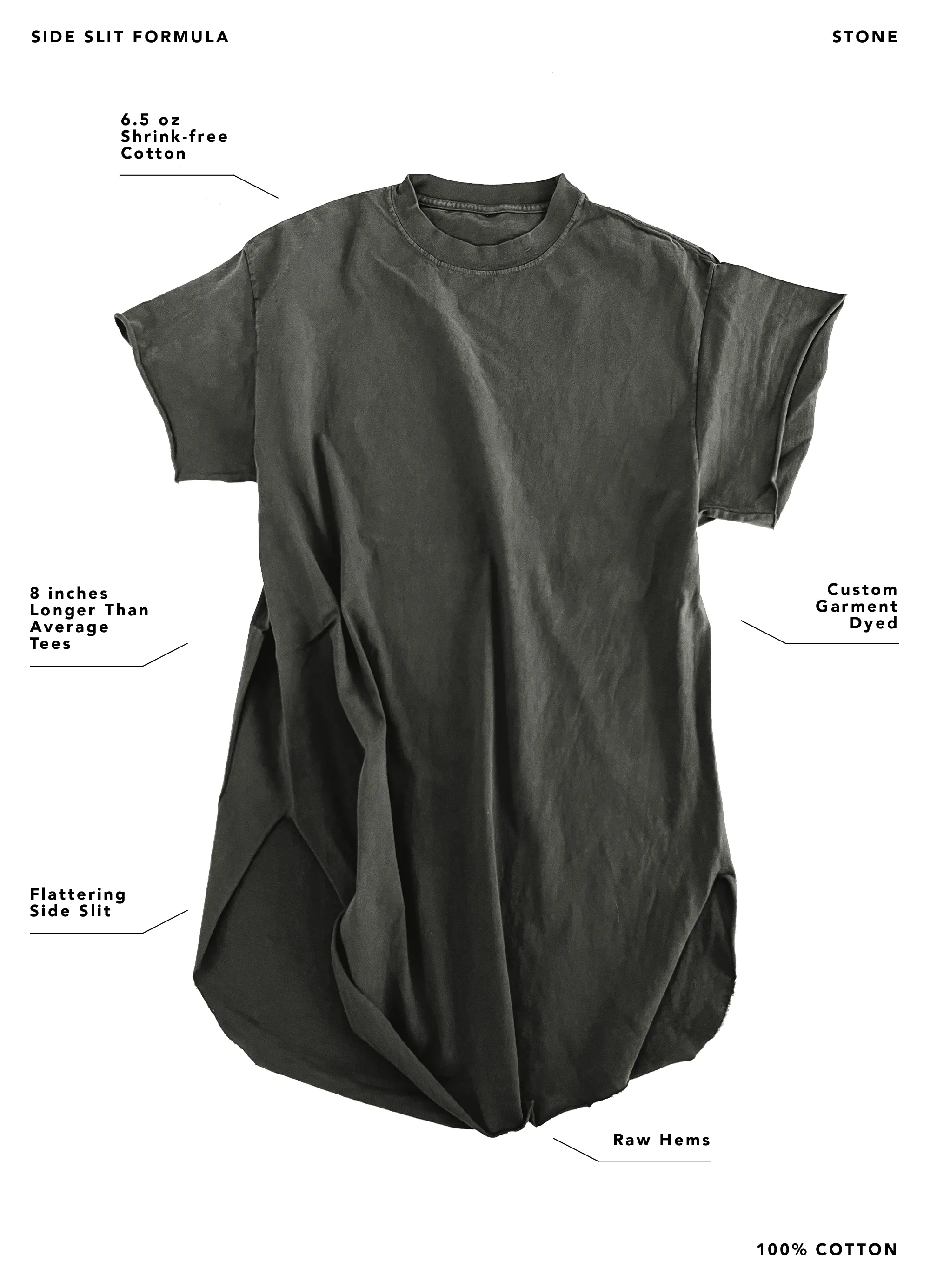DO NO HARM SIDE SLIT TEE