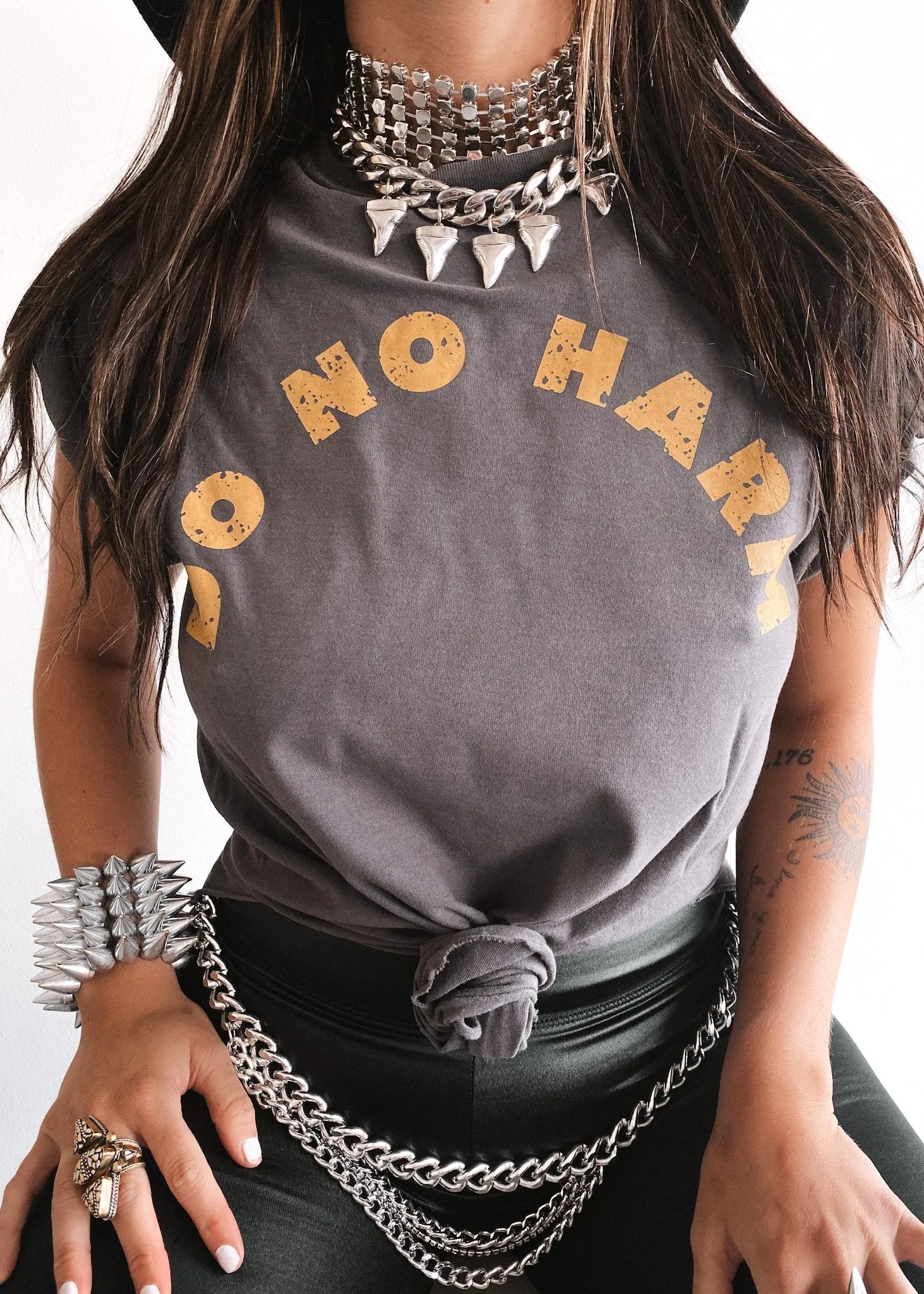 DO NO HARM SIDE SLIT TEE