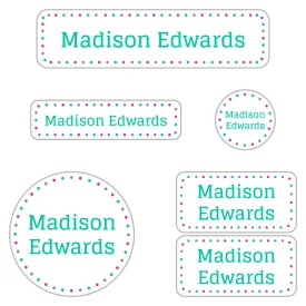 Dots Kindergarten Labels Pack