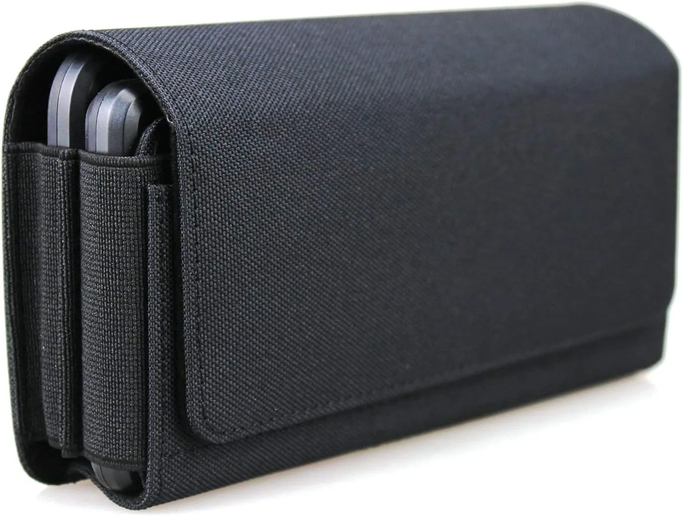 Dual Phone Holster Pouch Case for 2 Phones, Double Decker Belt Clip Case for All iPhone (16 15 14 13 12 11) Pro Max/Plus, Samsung Galaxy (S23 S22 S21 S20) Ultra/Plus/Fe (Large)