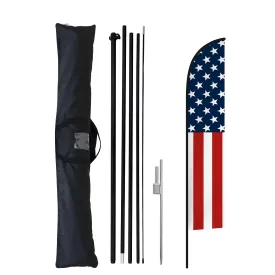EAGLE PEAK Custom Printed Feather Flags with Your Logo and Design, Personalized Advertising Flags for Marketing, with Ground Spike & Carry Bag, 14.8x2.3 ft