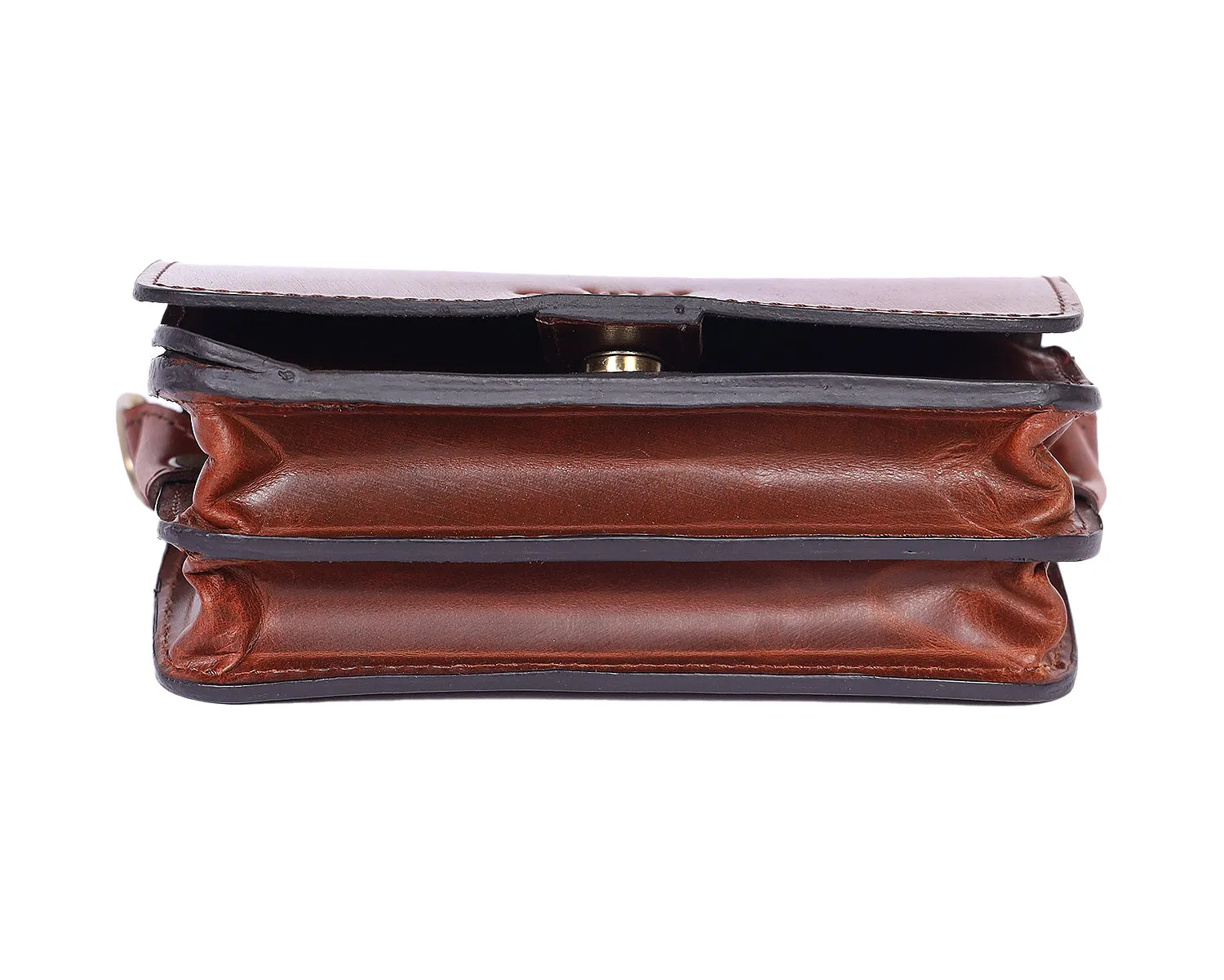 Elegance Redefined: Brown Leather Clutch - Your Timeless Fashion Accessory. Art: BG-1462