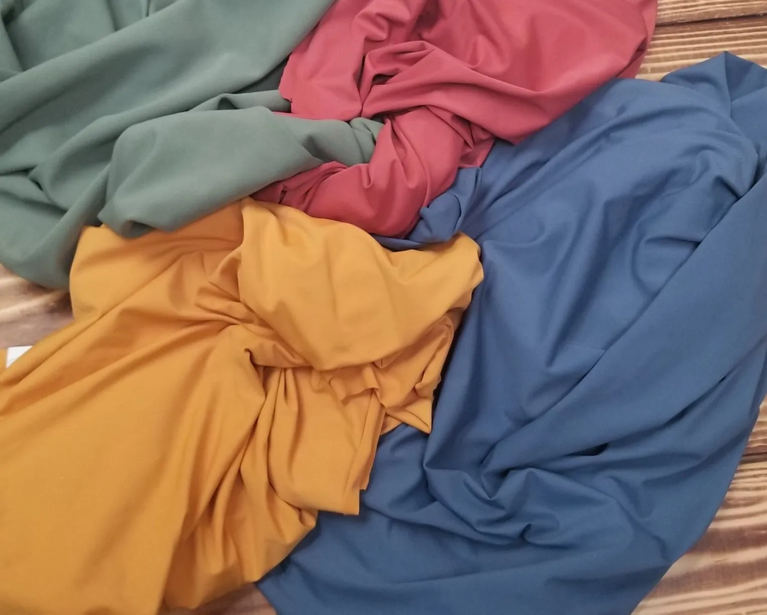 End of Bolt: 3 yards of Designer Deadstock Premium Spandex Brick Matte Performance/Activewear Knit-remnant