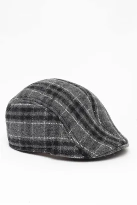 EQUESTRIAN VIBE MEN’S CAP IN CHECKERD GRAY