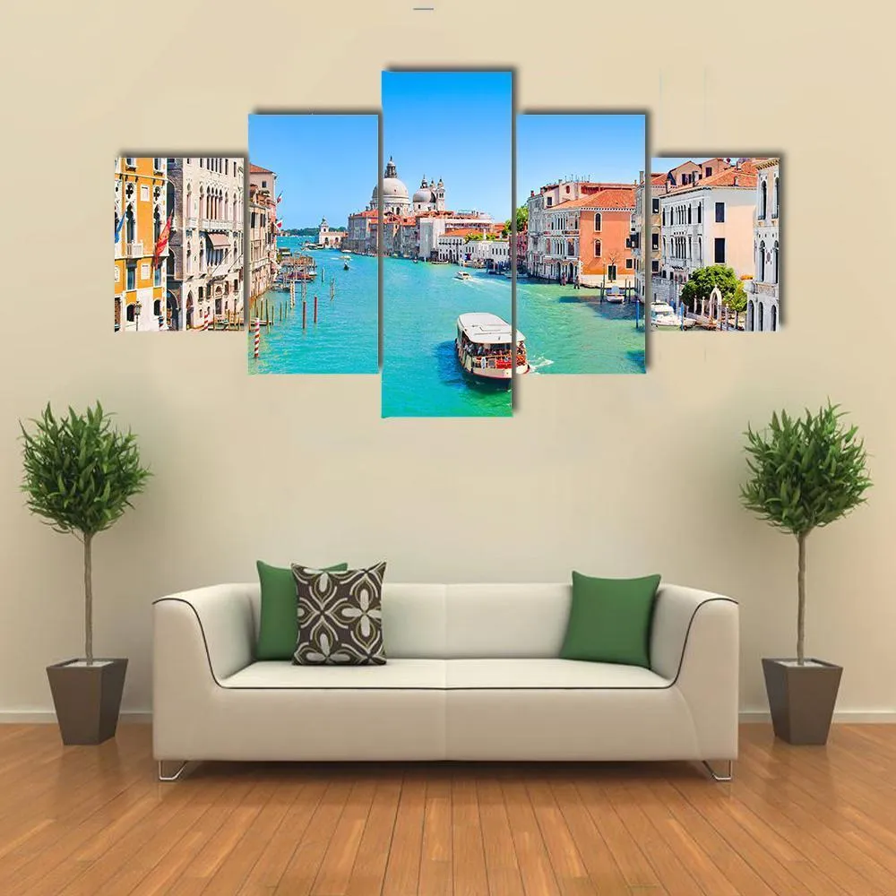 Famous Canal Grande Canvas Wall Art