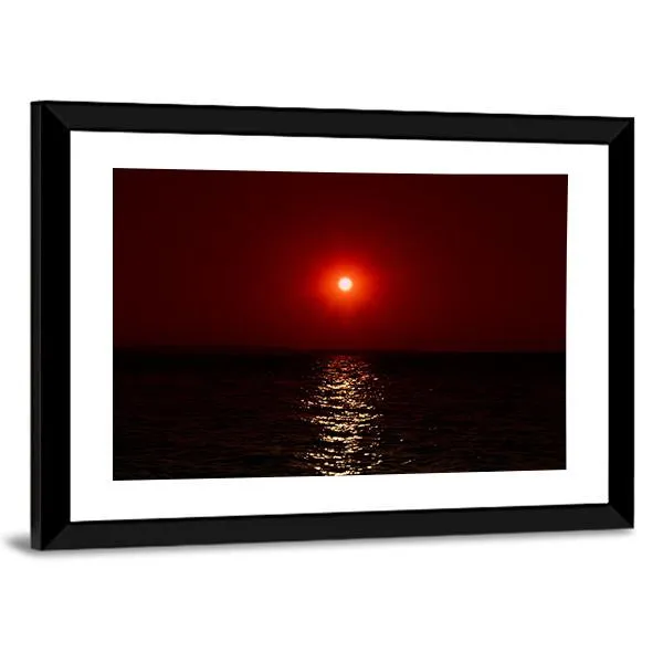 Fantastic Sunset On Mars Canvas Wall Art