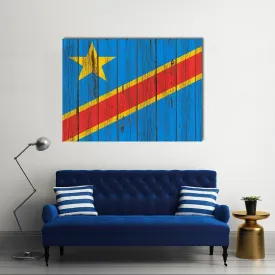 Flag Of Congo Canvas Wall Art