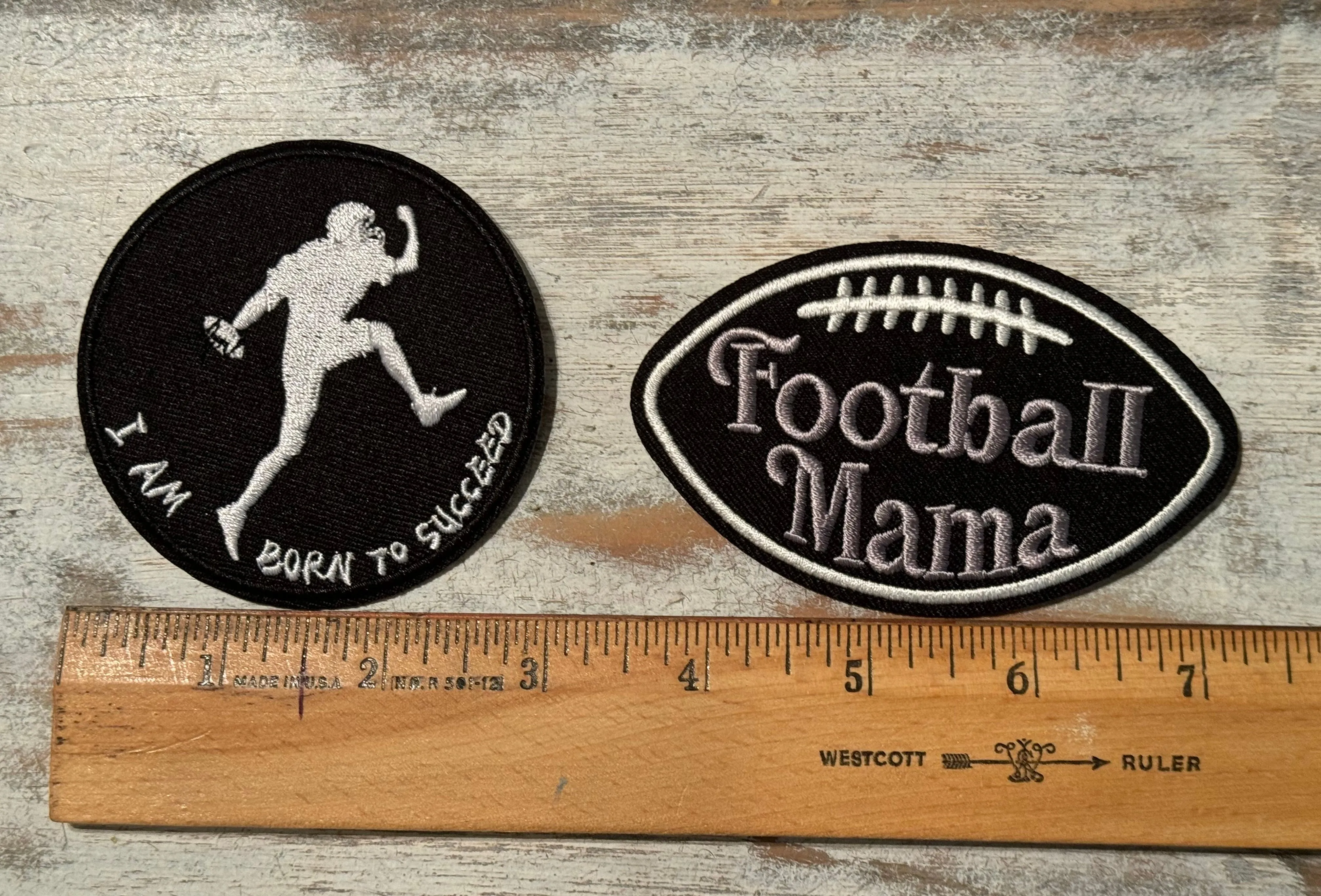 Football Iron On Patches