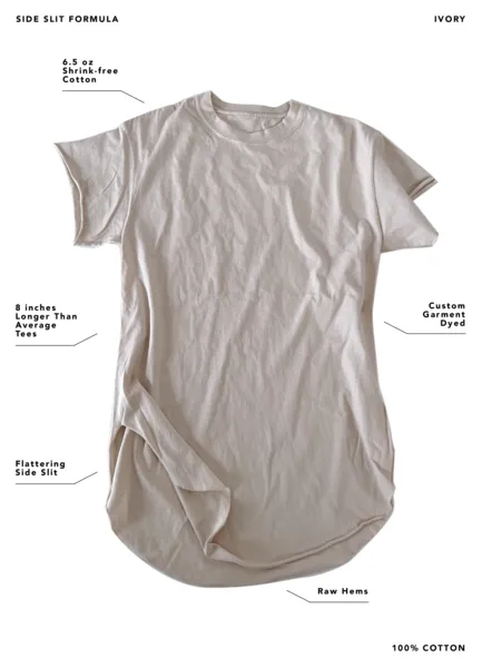 FORCES OF NATURE SIDE SLIT TEE