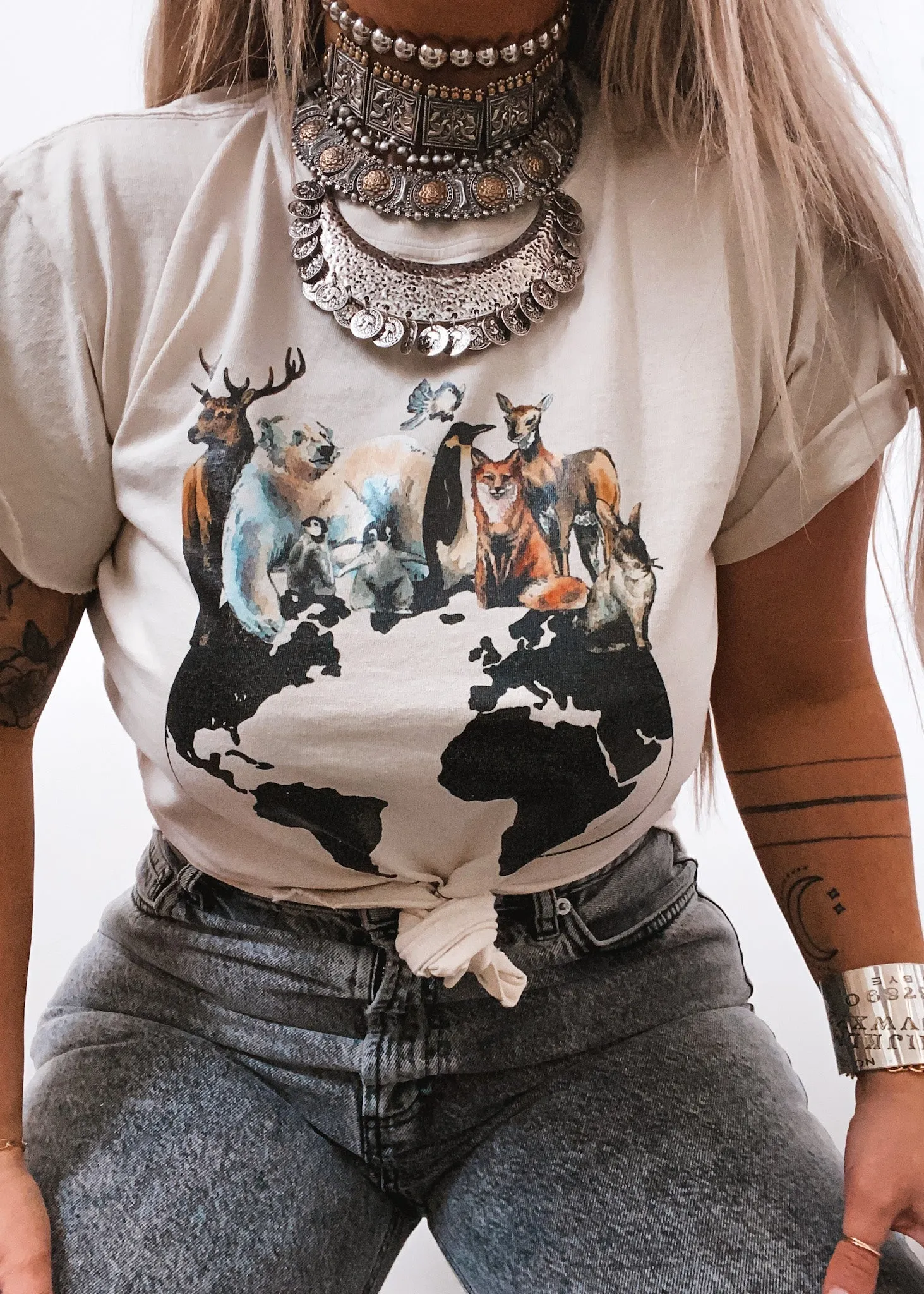 FORCES OF NATURE SIDE SLIT TEE