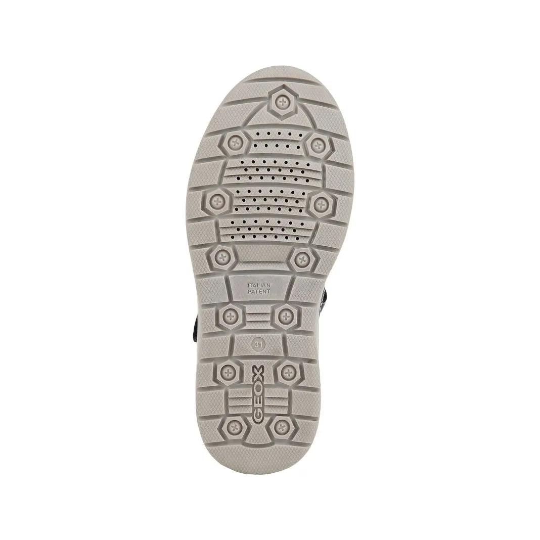 Geox Boy's (Sizes 32-35) Riddock Navy/Black Nubuck Waterproof