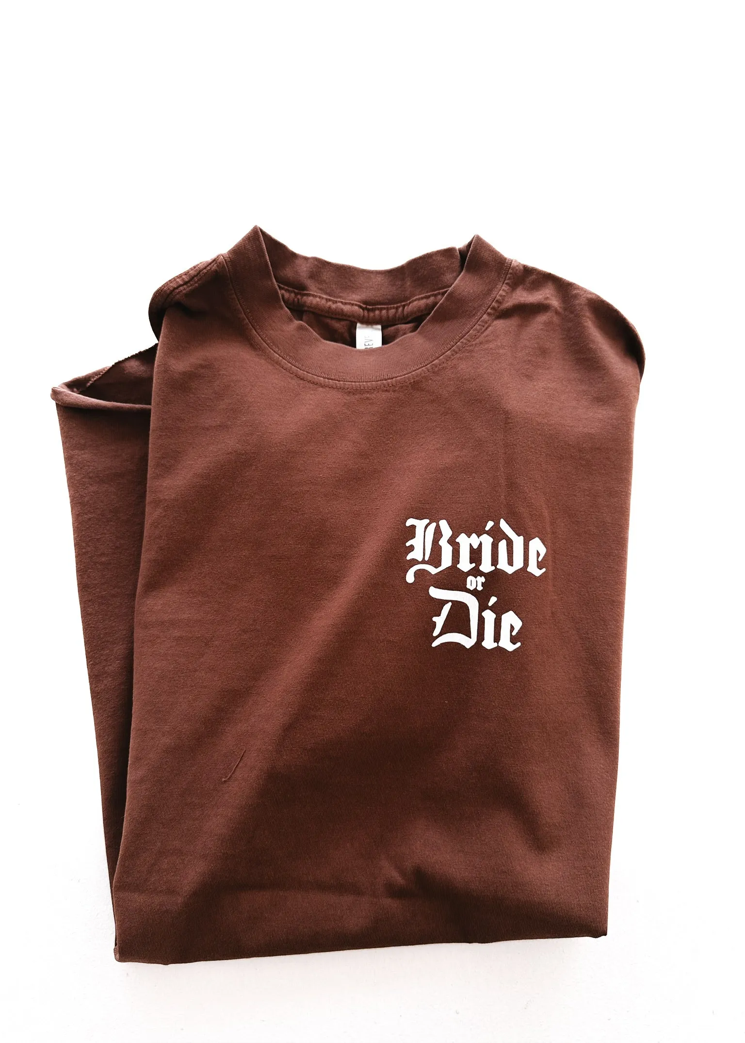 GOTHIC BRIDE OR DIE SIDE SLIT TEE