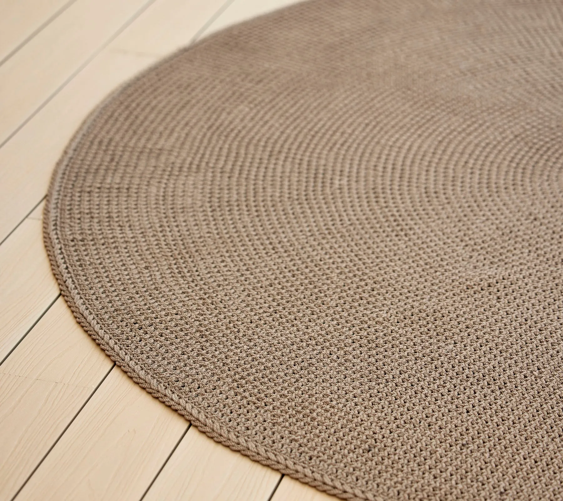Knit rug, dia. 200 cm