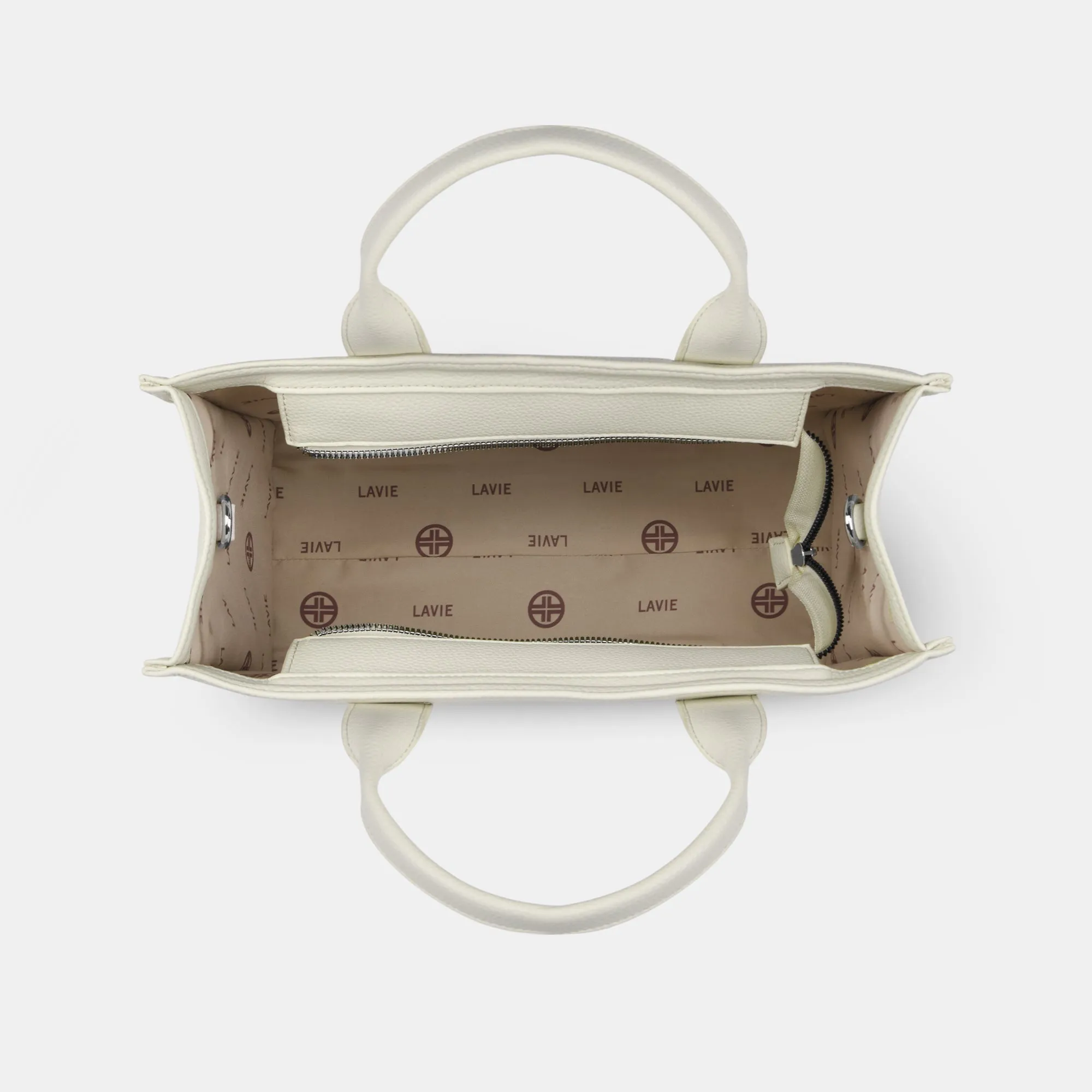 Lavie Luxe Cobs Off White Large Women'S Satchel