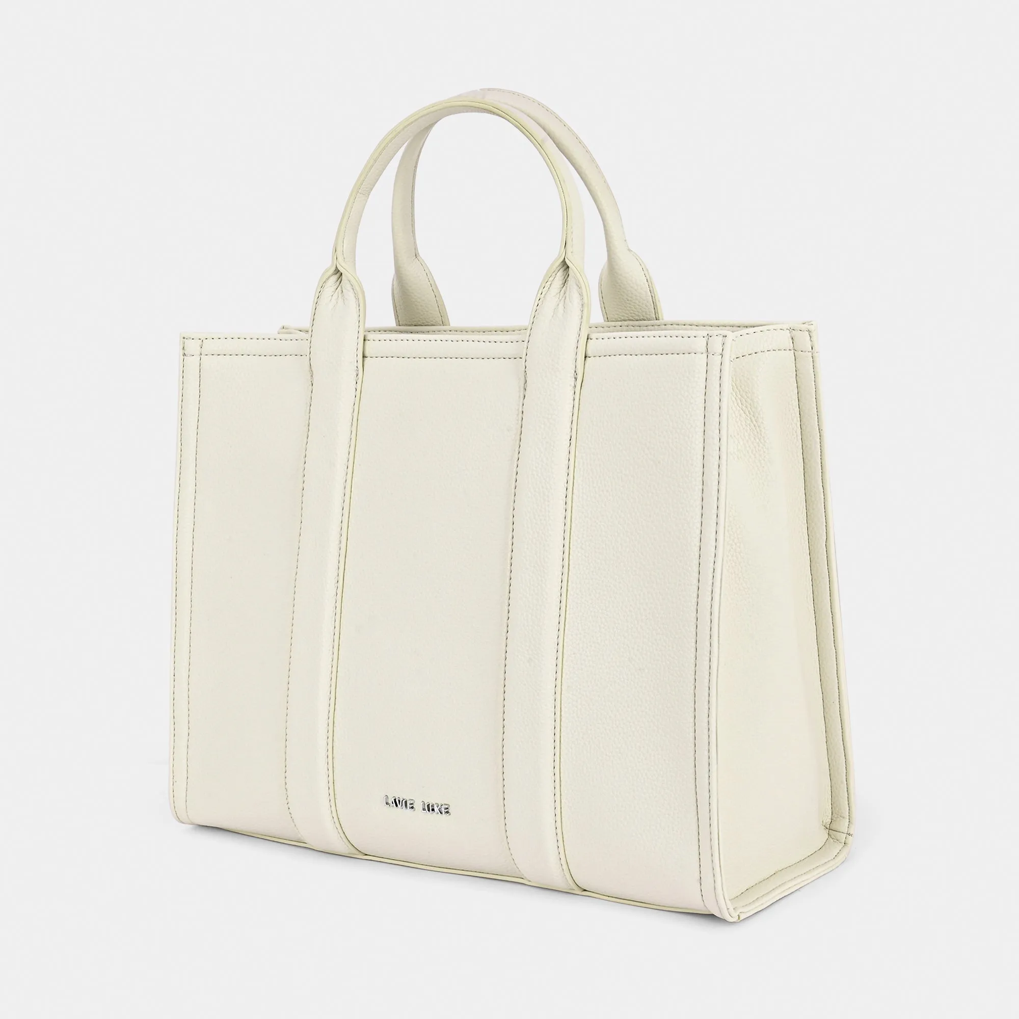 Lavie Luxe Cobs Off White Large Women'S Satchel
