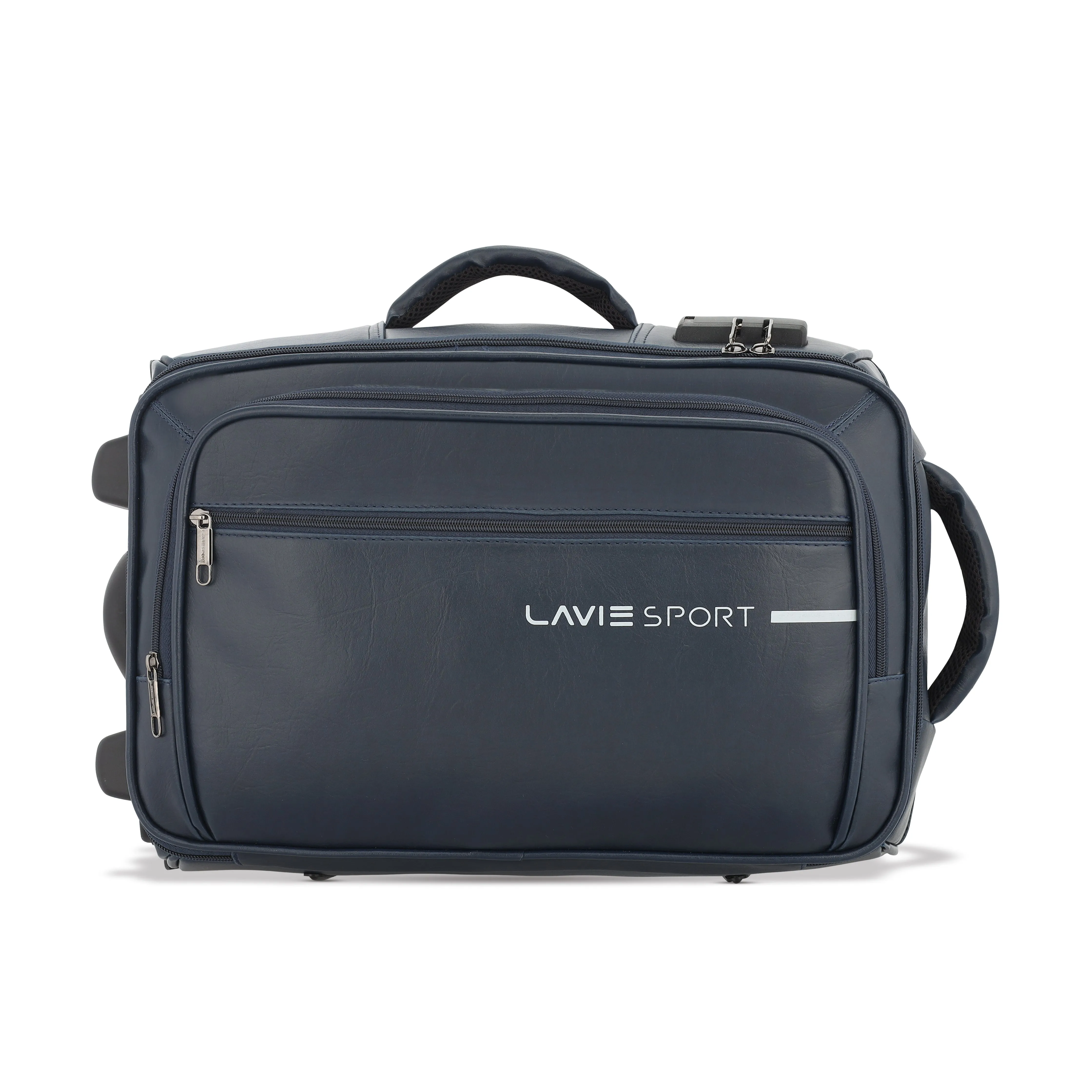Lavie Sport Premium Majestic Pro  45 cm Navy Laptop Trolley Duffle Bag with Overnighter Functionality
