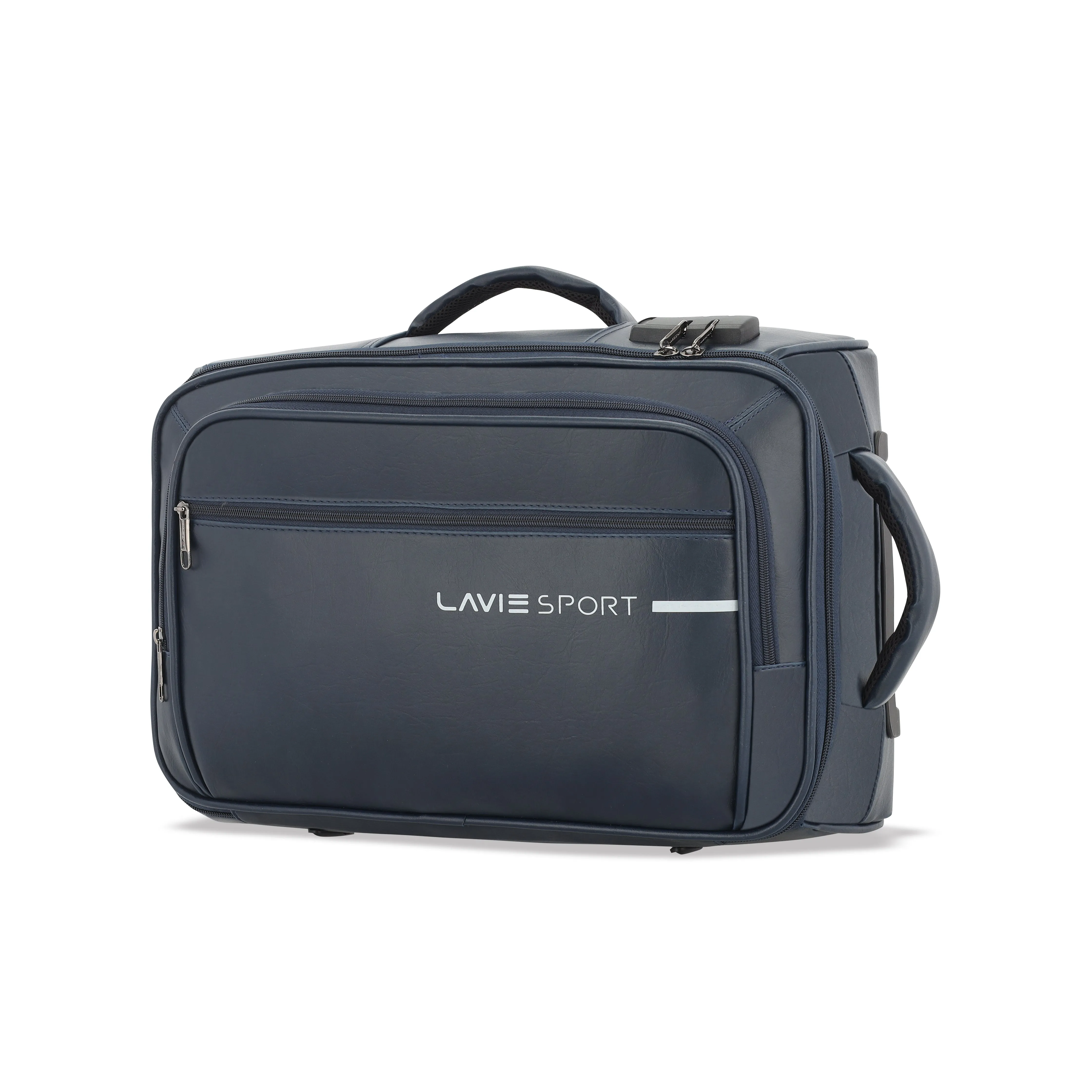 Lavie Sport Premium Majestic Pro  45 cm Navy Laptop Trolley Duffle Bag with Overnighter Functionality