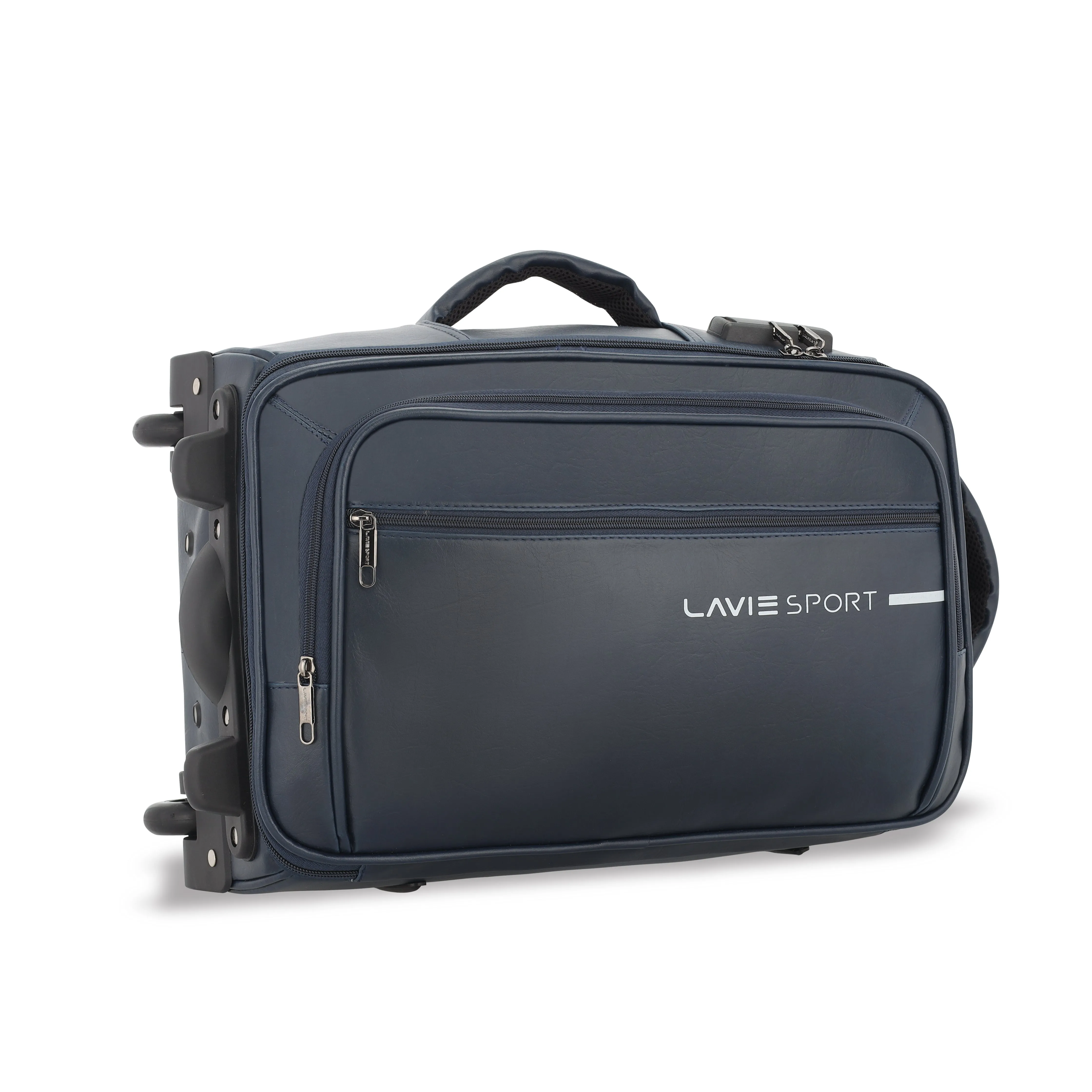 Lavie Sport Premium Majestic Pro  45 cm Navy Laptop Trolley Duffle Bag with Overnighter Functionality