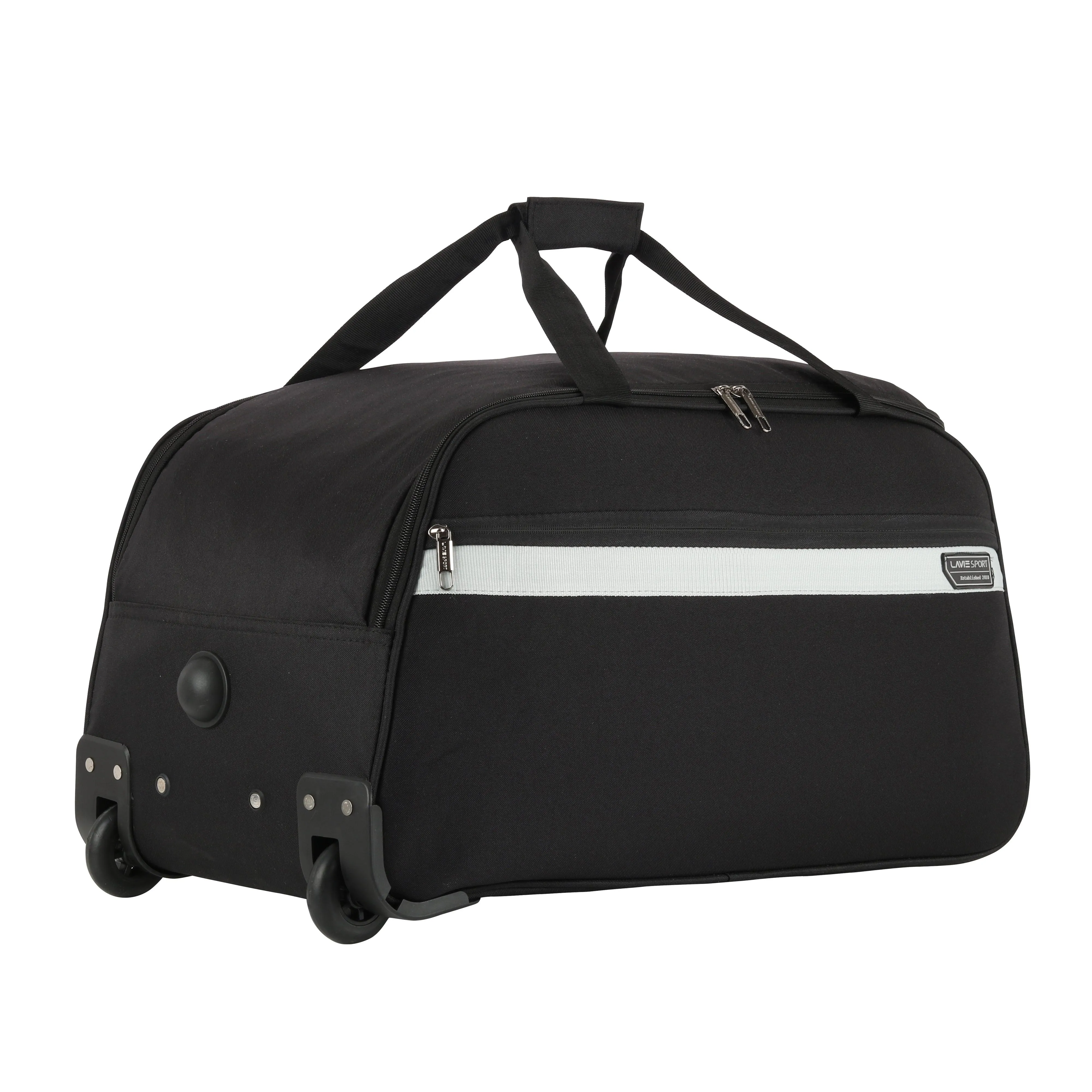 Lavie Sport Large Size 63 cms Meridian X Wheel Duffle Bag | Black