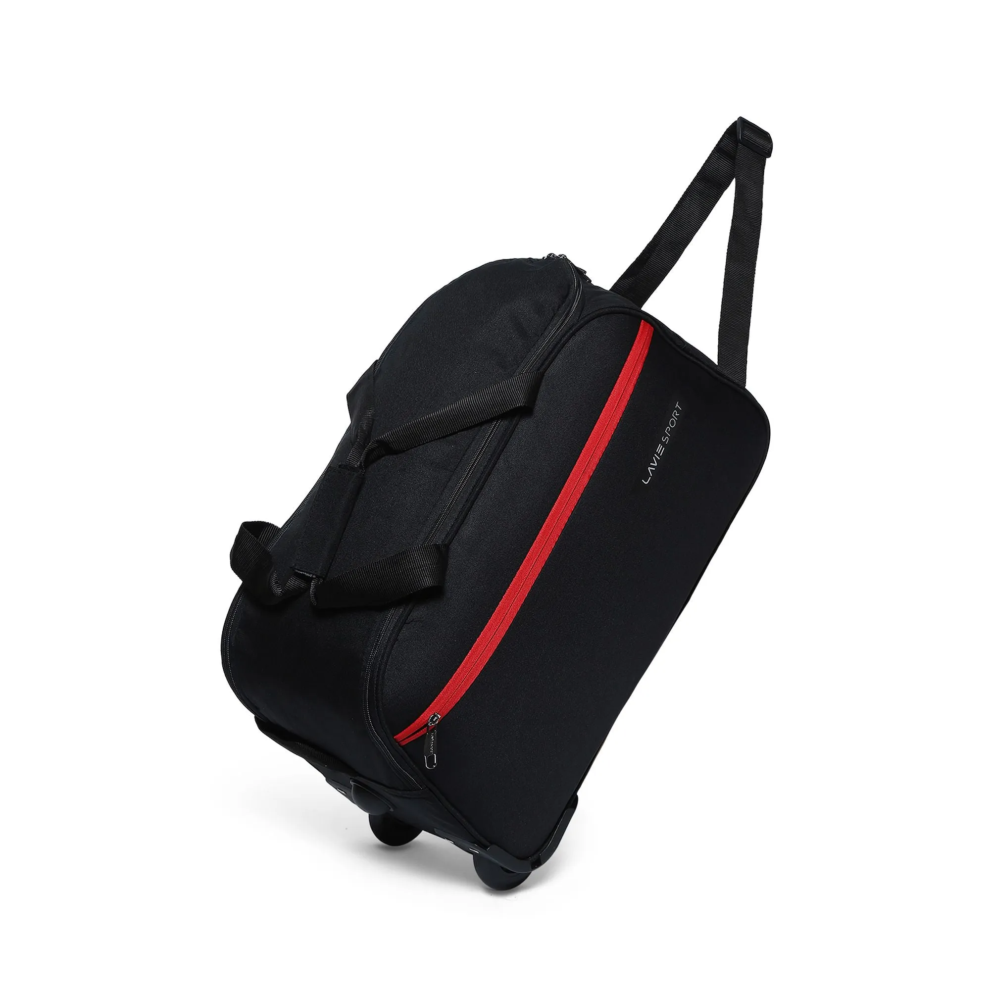 Lavie Sport Lino M Cabin Size 53 Cms Wheel Duffle Bag | 2 Wheel Duffle Bag Black