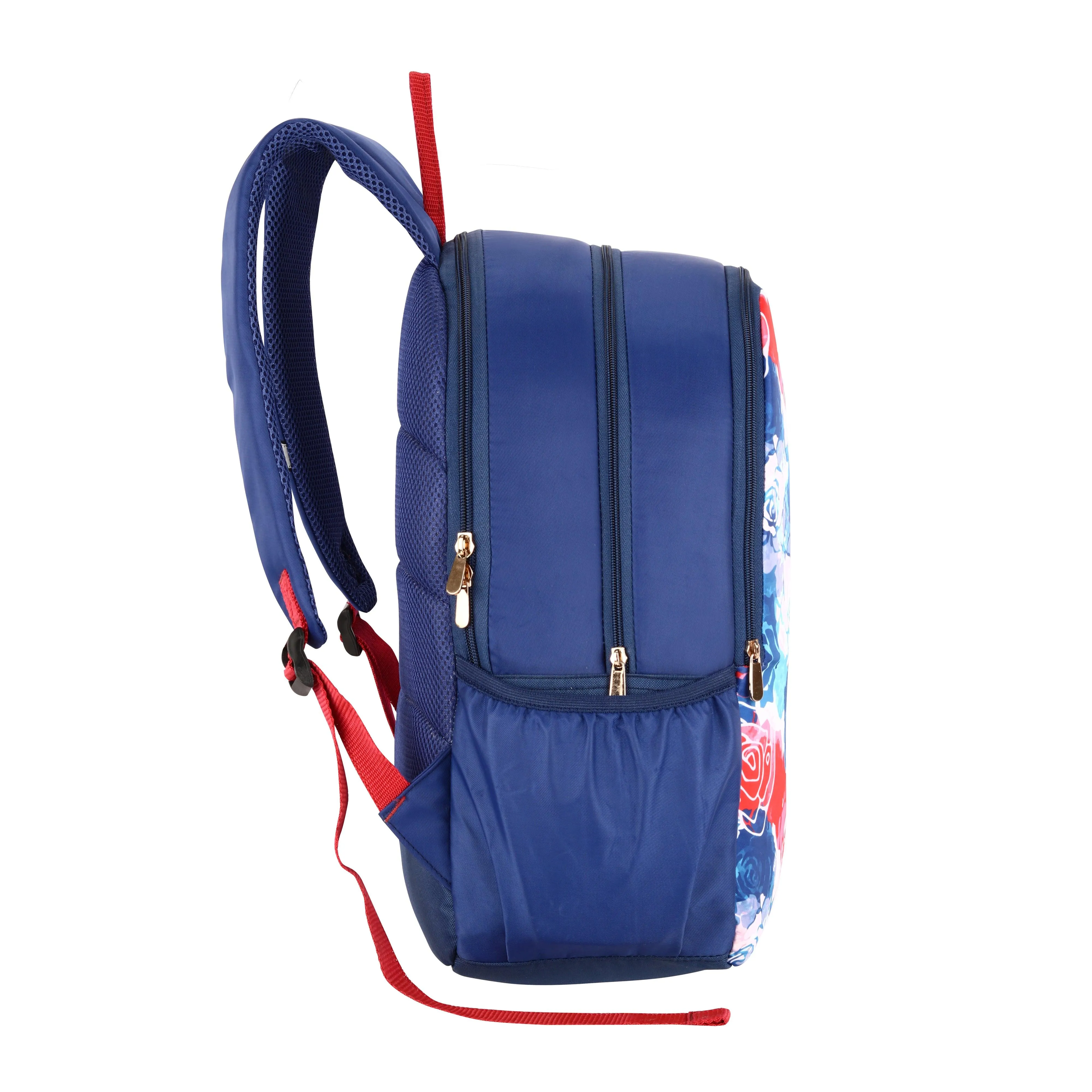 Lavie Sport Rose - 17.5" 26 Litres Casual Backpack | School College Bag For Boys & Girls Navy