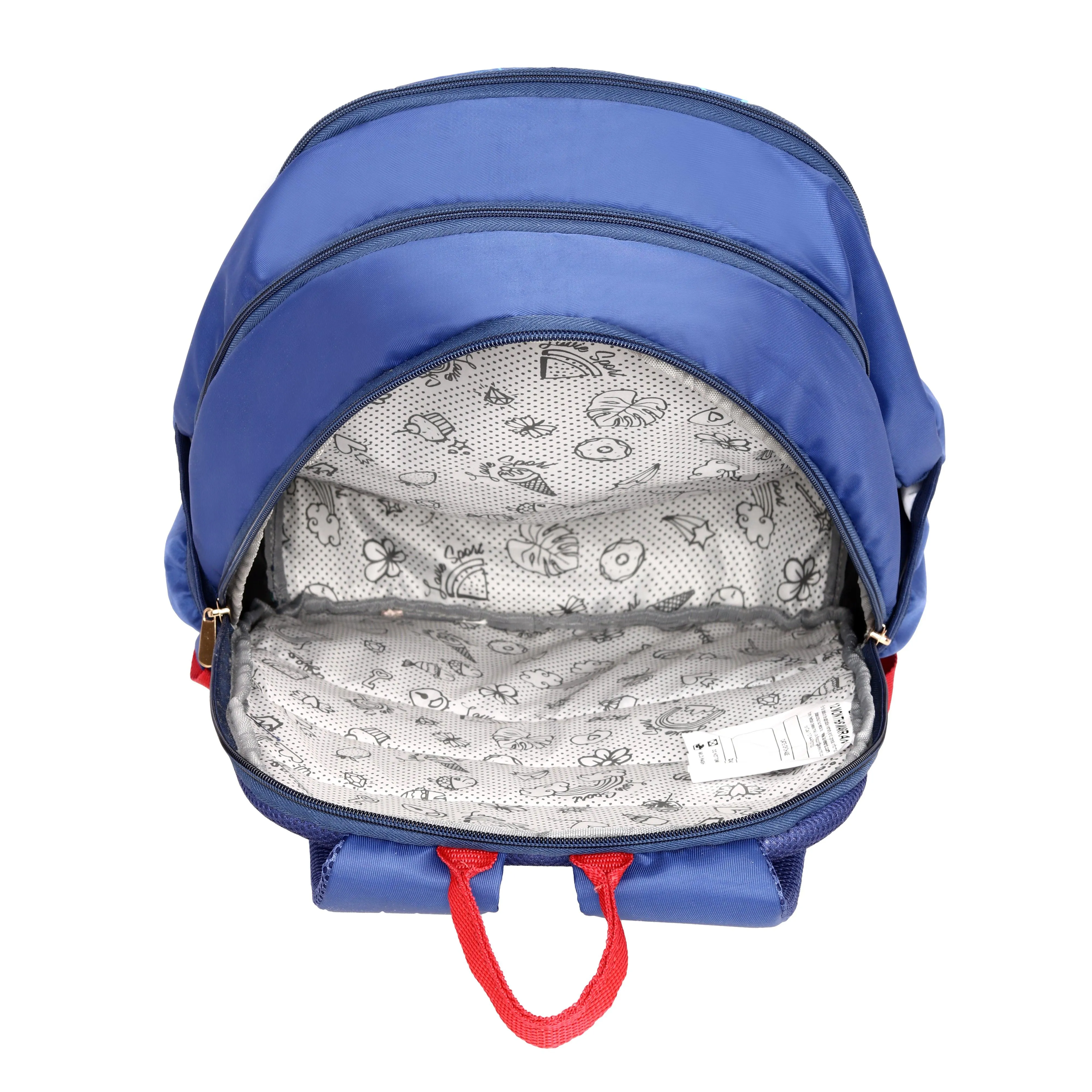 Lavie Sport Rose - 17.5" 26 Litres Casual Backpack | School College Bag For Boys & Girls Navy