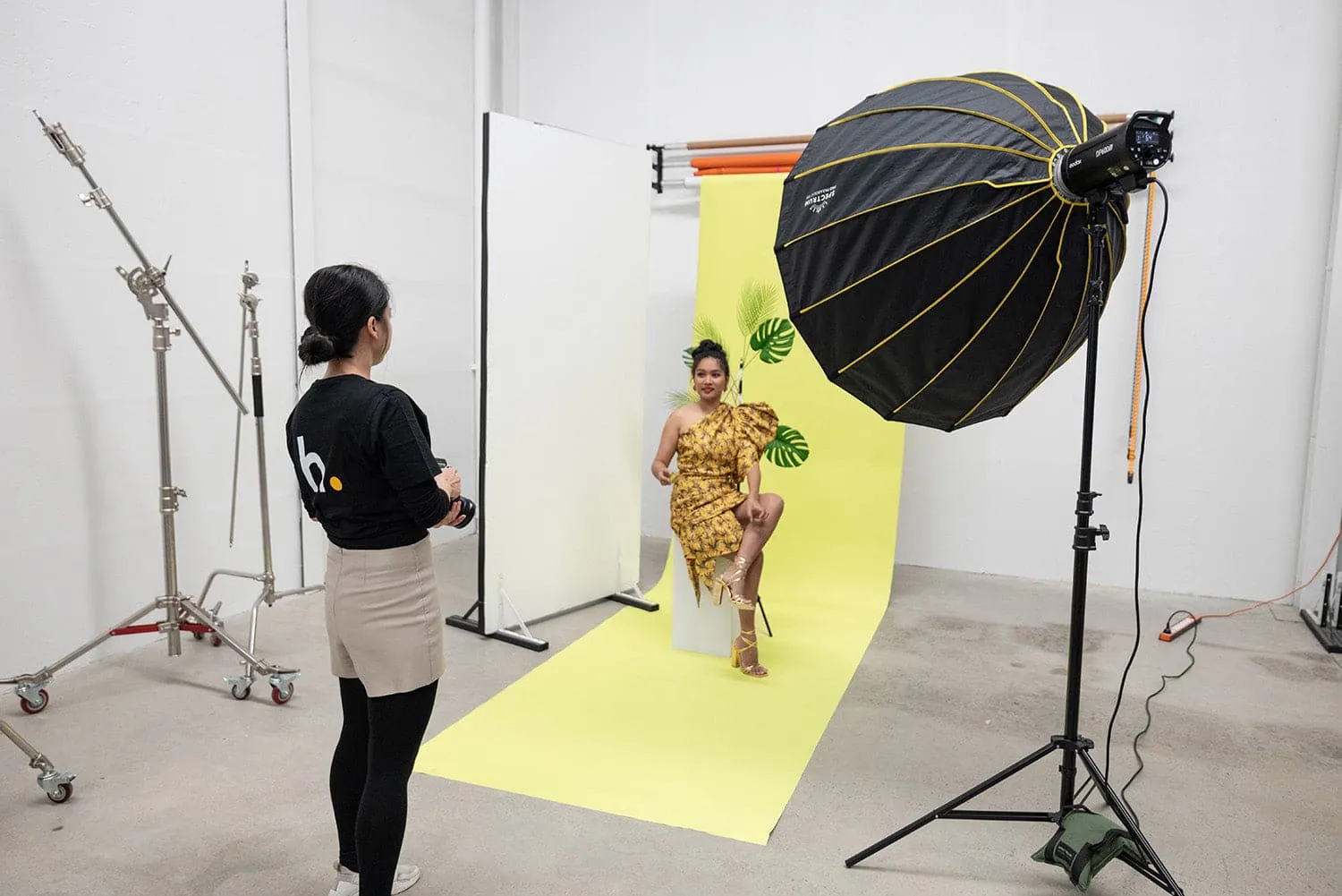 Lemon Lime Splice Green Paper Roll Photography Studio Backdrop Half Width (1.36 x 10M)