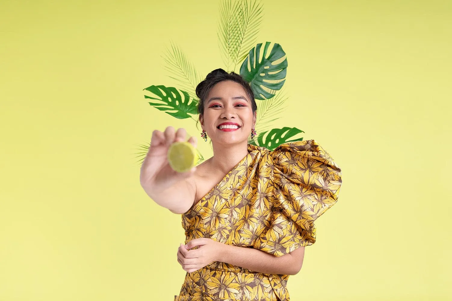 Lemon Lime Splice Green Paper Roll Photography Studio Backdrop Half Width (1.36 x 10M)