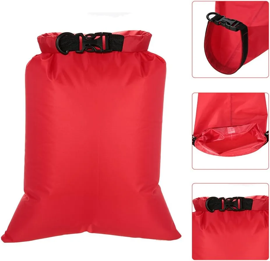Lixada Waterproof Dry Bags, 3/5/6 Pack Ultimate Dry Sack - 3L 5L 8L Lightweight, Roll Top Outdoor Dry Sacks for Kayaking Camping Hiking Traveling Boating Water Sports