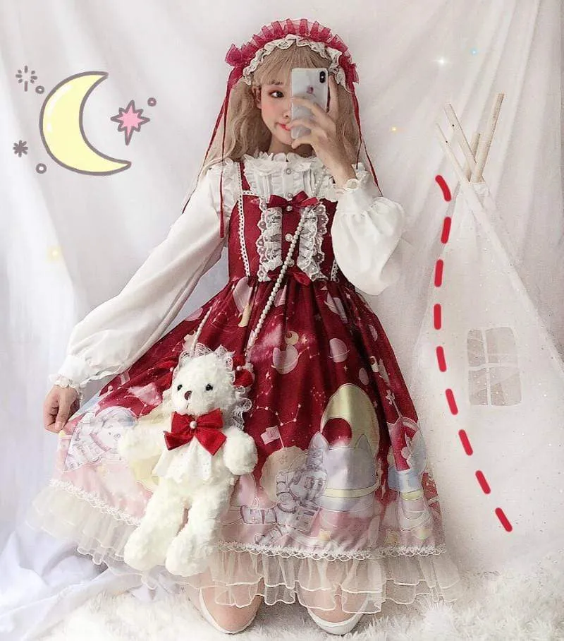Lolita Lace Flare Slip Dress