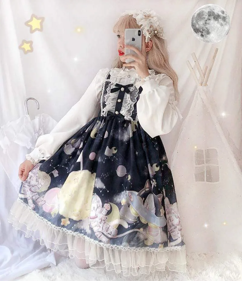Lolita Lace Flare Slip Dress