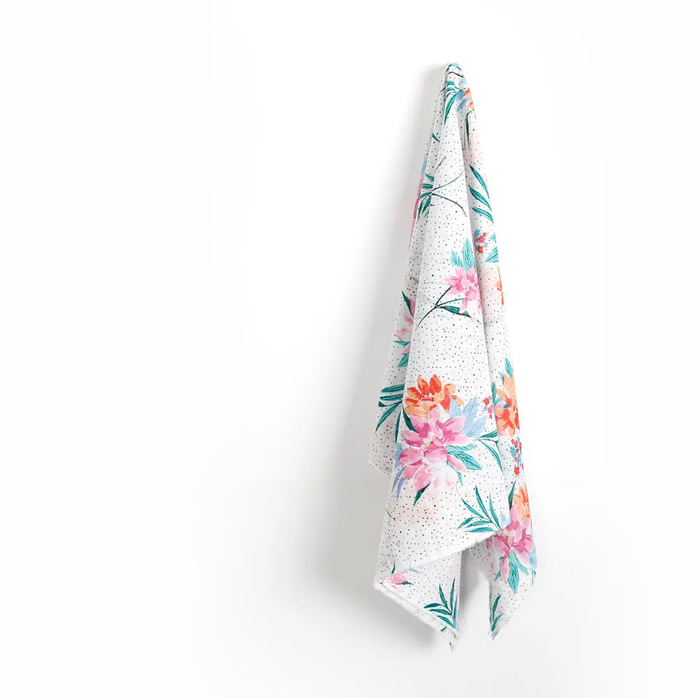 Lotus Bouquet Cotton - Pink / Orange