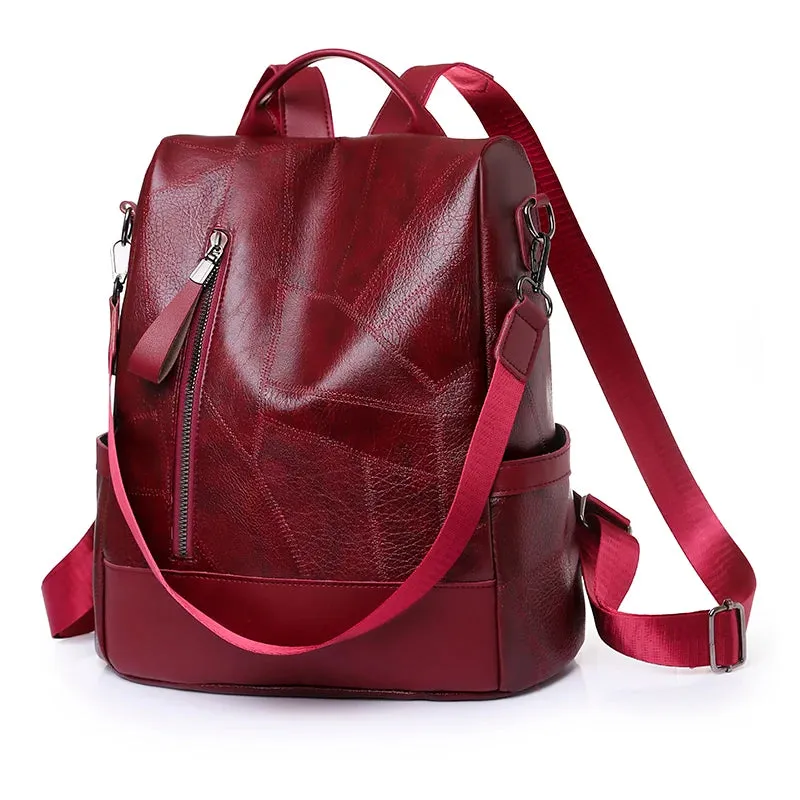Luxe Women’s Backpack – High-Quality Soft Leather Anti-Theft Design