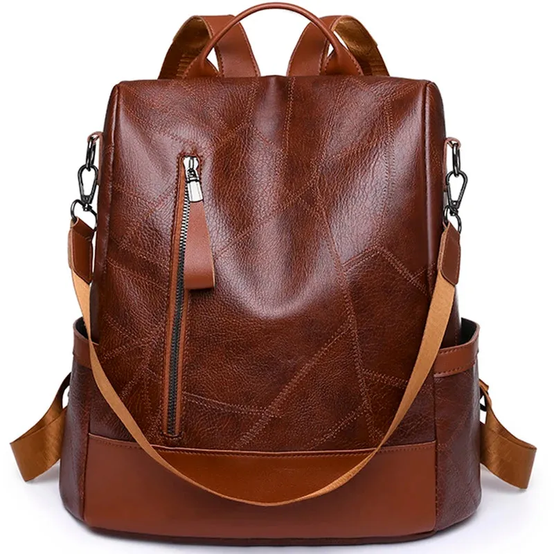 Luxe Women’s Backpack – High-Quality Soft Leather Anti-Theft Design