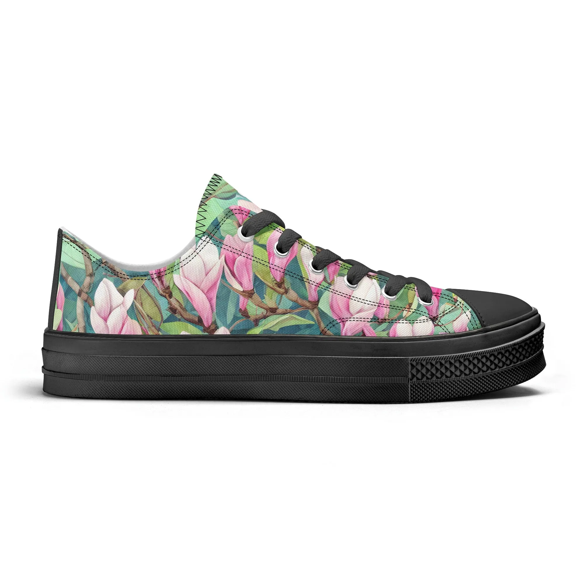 Magnolia Womens Low Top Shoes, Garden Classic Canvas Converse Sneakers.