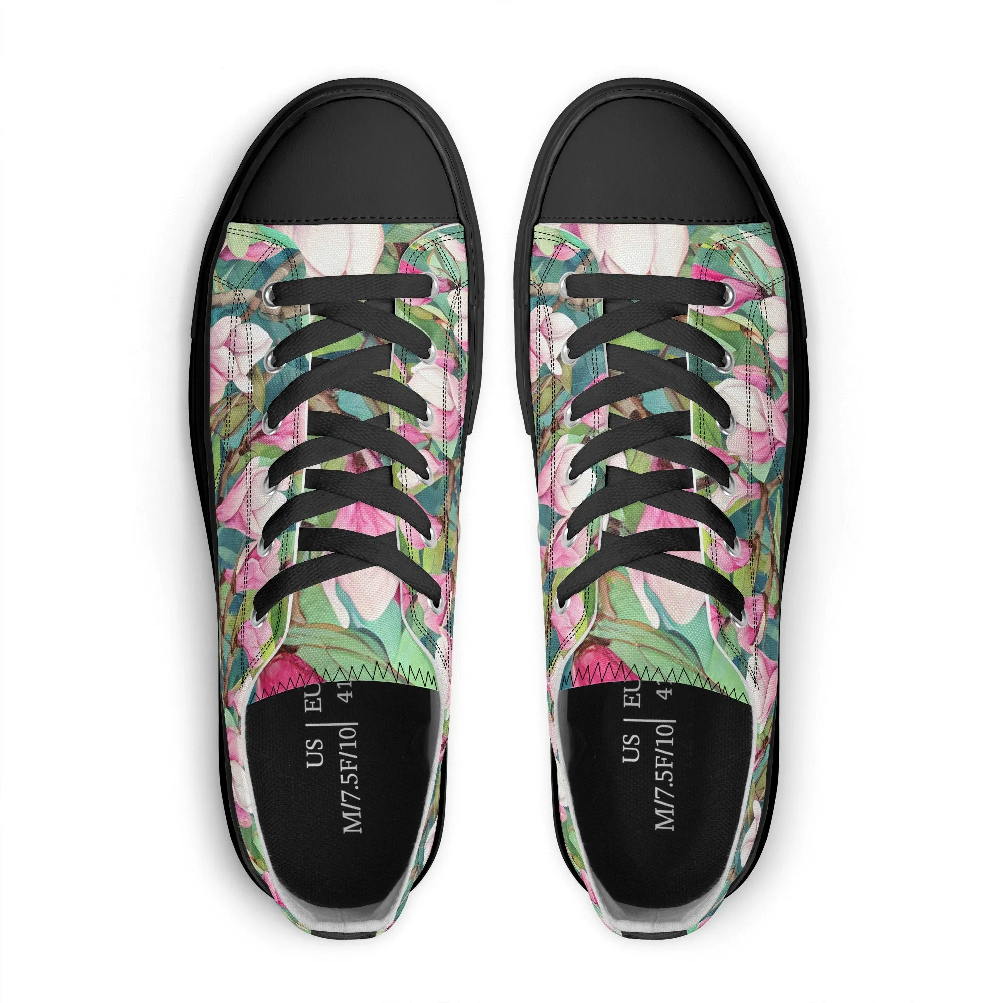 Magnolia Womens Low Top Shoes, Garden Classic Canvas Converse Sneakers.