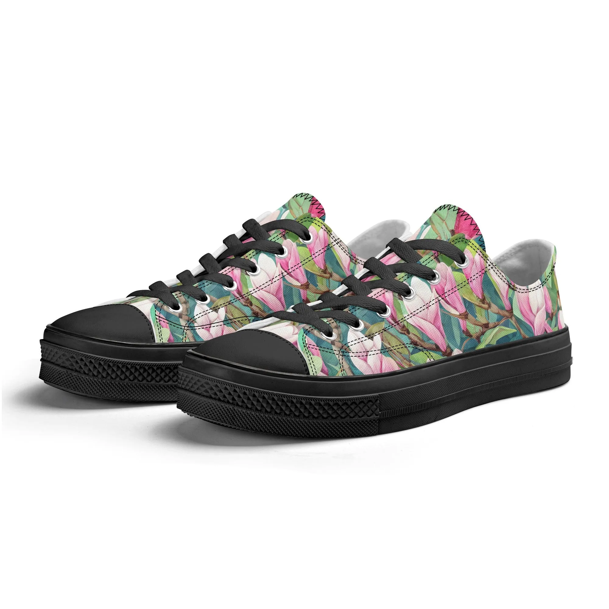 Magnolia Womens Low Top Shoes, Garden Classic Canvas Converse Sneakers.