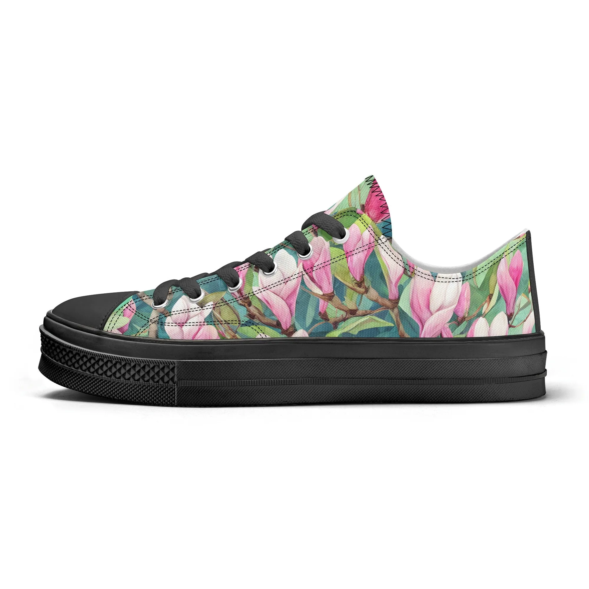 Magnolia Womens Low Top Shoes, Garden Classic Canvas Converse Sneakers.