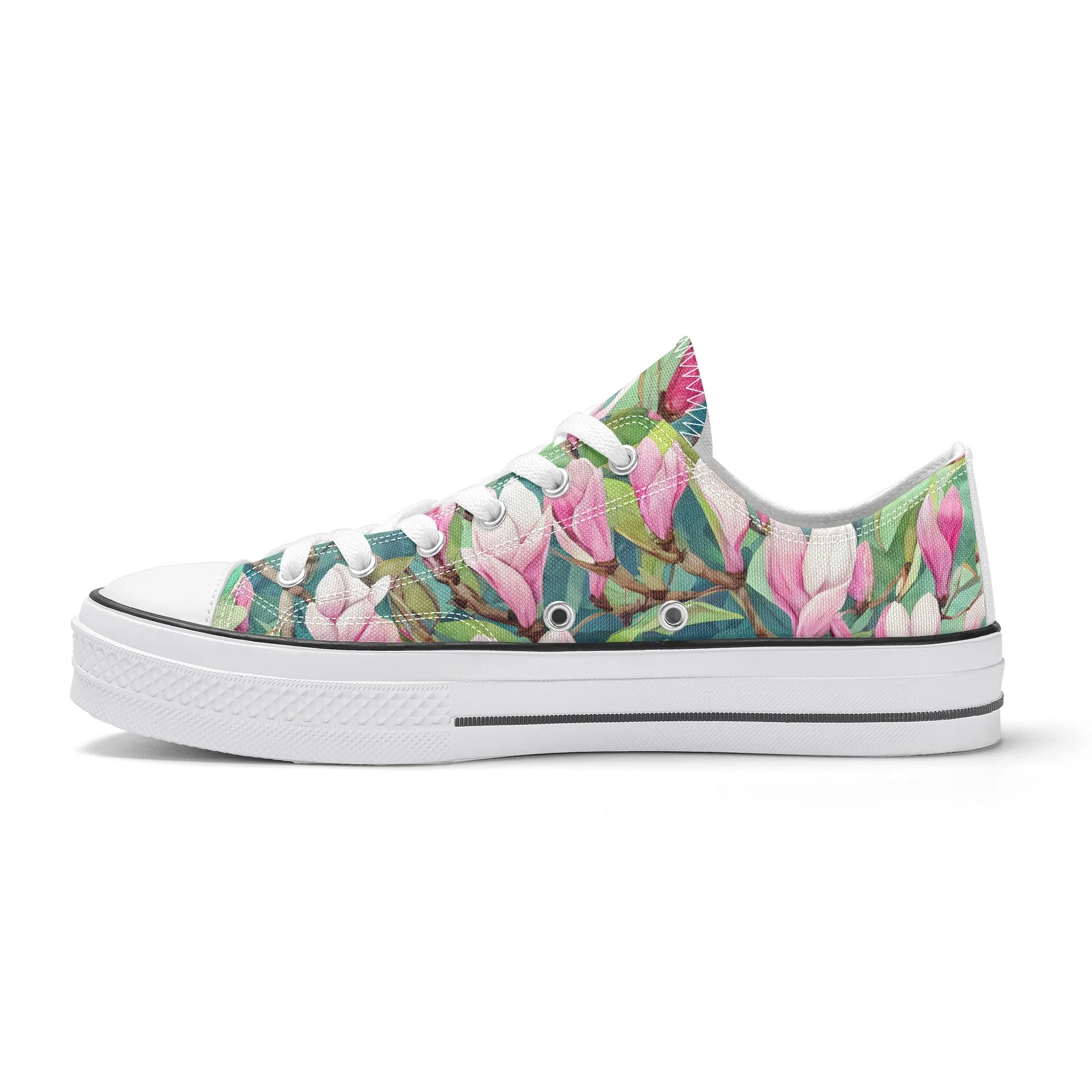 Magnolia Womens Low Top Shoes, Garden Classic Canvas Converse Sneakers.
