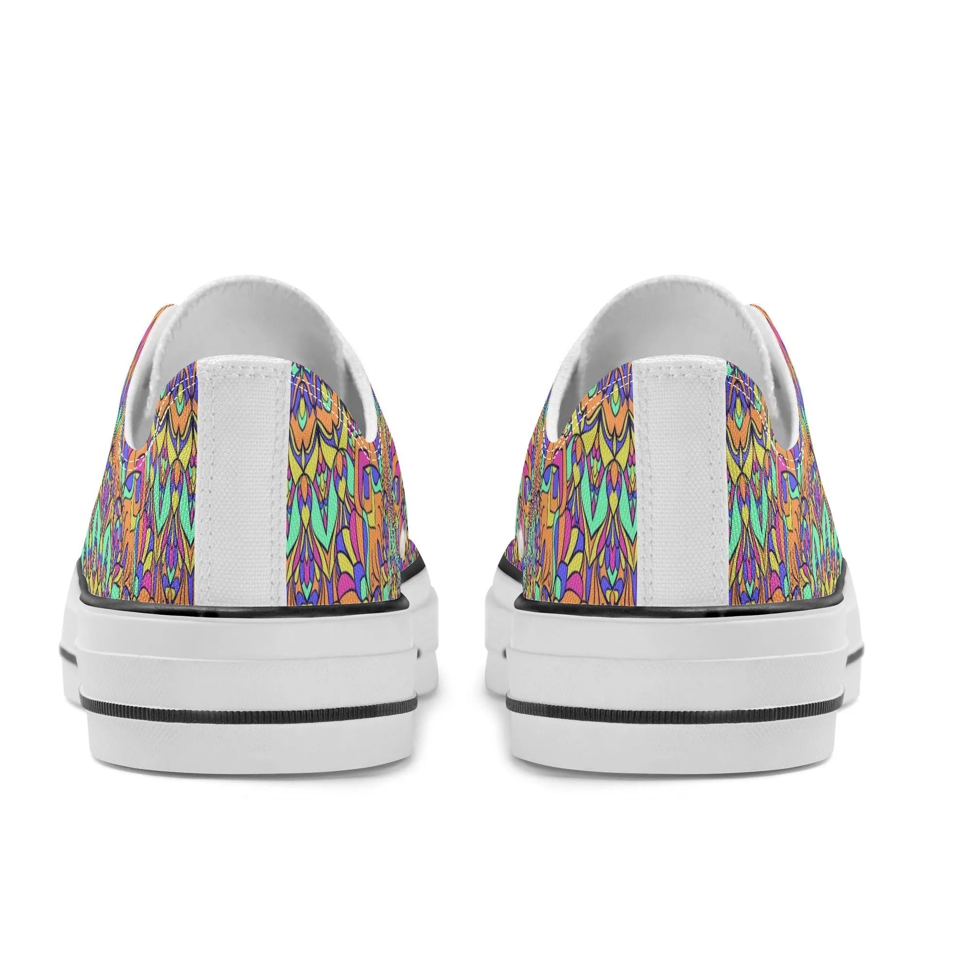 Mandala Pattern - Womens Classic Low Top Canvas Shoes for Footwear Lovers